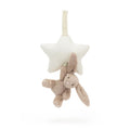 Bashful Pink Bunny Star Musical Pull