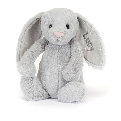 Personalized Bashful Shimmer Bunny Medium