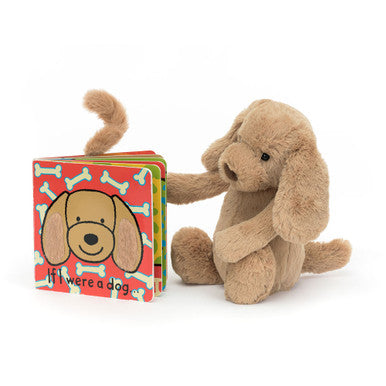 If I Were a Dog Board Book & Bashful Toffee Puppy